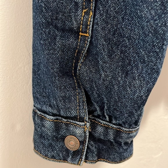 LevisType 3 Sherpa Trucker Denim Blue Jacket Women’s Size L - Picture 7 of 16